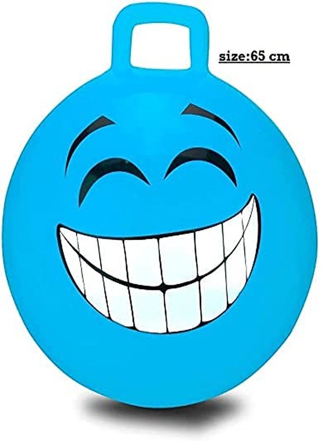 Glaceon Rubber Hopper Ball Bouncy Ball with Handles, Bounce Ball, Jumping Balls for Kids, Adults, Pump Included (Multi Color, M) Standard Size - Image 3